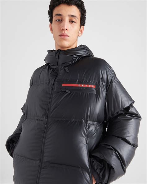 prada puffer jacket color changing|prada light re nylon jacket.